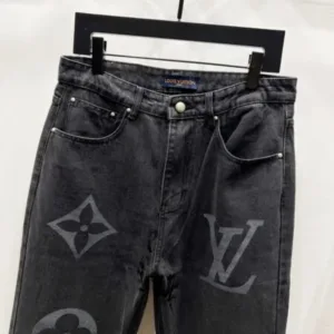 LOUIS VUITTON Denim K1250 Damoflage jacquard Marque LV déposée jeans pants