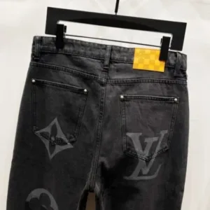LOUIS VUITTON Denim K1250 Damoflage jacquard Marque LV déposée jeans pants