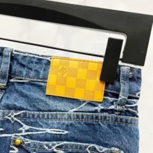 LOUIS VUITTON Denim K1320 Damoflage jacquard Marque LV déposée jeans pants