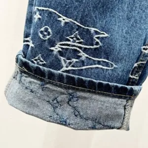 LOUIS VUITTON Denim K1320 Damoflage jacquard Marque LV déposée jeans pants