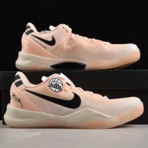 Nike Kobe 8 ACADEMY P Kobe VIII Powder Peach Pure Original Basketball Shoes