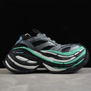 balenciaga 821135 wpltf 0312 platform/w mesh/tpu/pu/w grey/green sneaker shoes