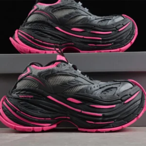 balenciaga 821137 wpltf 0125 platform/w mesh/tpu/pu/w grey/pink sneaker shoes