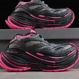 balenciaga 821137 wpltf 0125 platform/w mesh/tpu/pu/w grey/pink sneaker shoes - balenciaga, mesh, platform, tpu, wpltf
