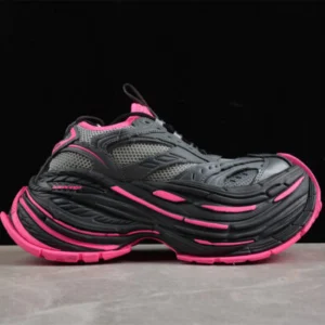 balenciaga 821137 wpltf 0125 platform/w mesh/tpu/pu/w grey/pink sneaker shoes