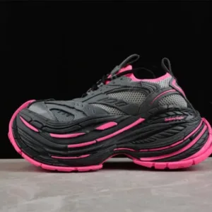 balenciaga 821137 wpltf 0125 platform/w mesh/tpu/pu/w grey/pink sneaker shoes