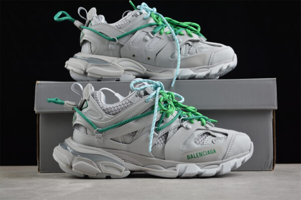 balenciaga track trail laces ecbr500299a grey/green/blue 800590 wtrhk 1340 C 37 sneaker shoes - balenciaga, balenciaga track trail laces, ecbr500299a, laces, track, track trail laces