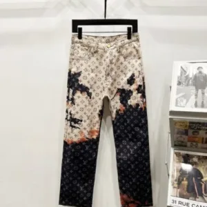 Louis Vuitton H108 24ss Campfire Gradient Old-Fashioned Loose Straight Jeans - Denim, denim jeans pants, Jeans, jeans pants, louis, LV denim, lv denim jeans, lv denim pants, lv jeans, lv jeans pants, lv pants, pants, vuitton
