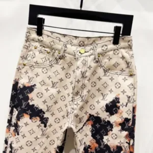 Louis Vuitton H108 24ss Campfire Gradient Old-Fashioned Loose Straight Jeans