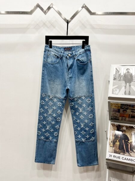 LOUIS VUITTON Denim K1230 Damoflage jacquard Marque LV déposée jeans pants - Denim, denim jeans pants, Jeans, jeans pants, louis, LV denim, lv denim jeans, lv denim pants, lv jeans, lv jeans pants, lv pants, pants, vuitton