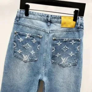 LOUIS VUITTON Denim K1230 Damoflage jacquard Marque LV déposée jeans pants