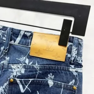 LOUIS VUITTON Denim K1260 Damoflage jacquard Marque LV déposée jeans pants