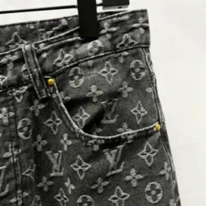 LOUIS VUITTON Denim K1340 Damoflage jacquard Marque LV déposée jeans pants