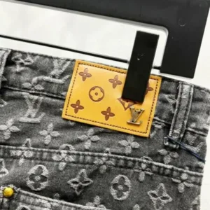 LOUIS VUITTON Denim K1340 Damoflage jacquard Marque LV déposée jeans pants