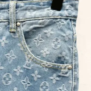Louis Vuitton K680 Graffiti Gradient Embroidered Jeans