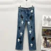 𝐂𝐡𝐫𝐨𝐦𝐞 𝐇𝐞𝐚𝐫𝐭 C008 Miami Limited Leather Jeans - chrome, Chrome Hearts, Chrome Hearts denim, Chrome Hearts denim jeans, Chrome Hearts denim pants, Chrome Hearts jeans, Chrome Hearts jeans pants, Chrome Hearts pants, Denim, denim jeans pants, hearts, Jeans, jeans pants, pants