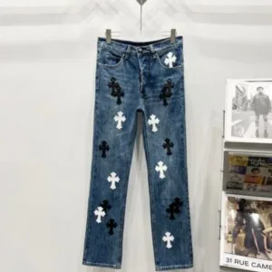 Chrome Hearts C008 Miami Limited Leather Jeans