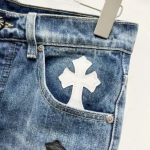 Chrome Hearts C008 Miami Limited Leather Jeans