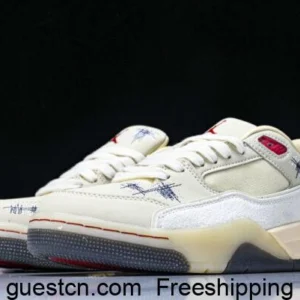 HQ2958-100 AIR JORDAN FLIGHT COURT SP AJ RETRO SPORTS SNEAKERS BEIGE/WHITE/GREY/RED