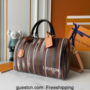 Louis Vuitton wide striped M26178 bags fw25 travel handbags