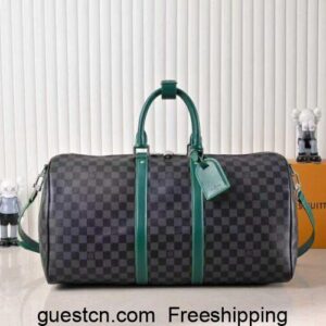 LV Keepall Bandoulière Damier Graphite Canvas Bags