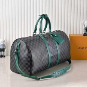 LV Keepall Bandoulière Damier Graphite Canvas Bags