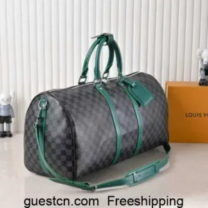 LV Keepall Bandoulière Damier Graphite Canvas Bags