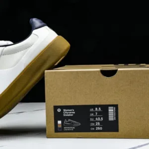 LULULEMON LW9AV8S01-25 CITYVERSE LOW TOP SPORTS AND CASUAL SNEAKERS WHITE/NAVY BLUE/COFFEE shoes