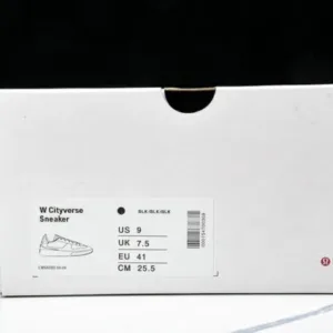 LULULEMON LW9AV8S04-24 CITYVERSE LOW TOP SPORTS AND CASUAL SNEAKERS BLACK/INKINESS shoes