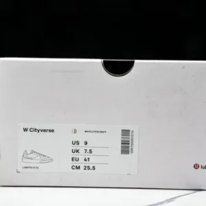 LULULEMON LW9FFIS01-24 CITYVERSE LOW TOP SPORTS AND CASUAL SNEAKERS ORANGE/WHITE GREEN/GREY/LIGHT WHEAT shoes