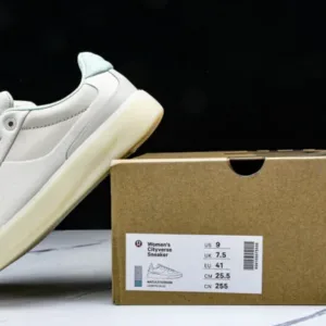 LULULEMON LW9FFIS01-25 CITYVERSE LOW TOP SPORTS AND CASUAL SNEAKERS WHITE/GREY/LIGHT WHEAT/MINT GREEN shoes