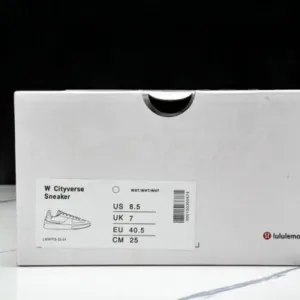 LULULEMON LW9FFIS03-24 CITYVERSE LOW TOP SPORTS AND CASUAL SNEAKERS WHITE/LIGHT GRAY shoes