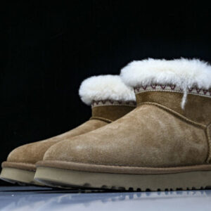 UGG W11174496 LOW-TOP CASUAL SNOW BOOTS BEIGE/BROWN
