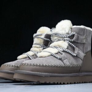 UGG W11574574 THE NEW AUTUMN WOMEN’S SNOW BOOTS ARE COMFORTABLE WARM AND CASUAL DARK GRAY/COFFEE