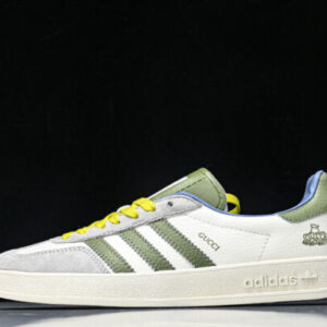 adidas DD6607 Gucci ORIGINALS GAZELLE INDOOR CLOVER RETRO CASUAL ANTI SLIP BOARD SHOES MATCHA GREEN /WHITE