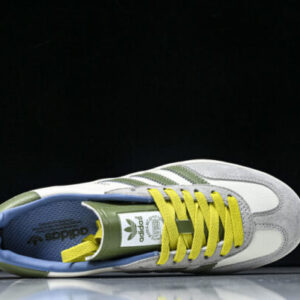 adidas DD6607 Gucci ORIGINALS GAZELLE INDOOR CLOVER RETRO CASUAL ANTI SLIP BOARD SHOES MATCHA GREEN /WHITE