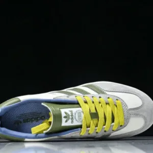 adidas DD6607 Gucci ORIGINALS GAZELLE INDOOR CLOVER RETRO CASUAL ANTI SLIP BOARD SHOES MATCHA GREEN /WHITE