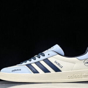 adidas DD6609 ORIGINALS GAZELLE INDOOR CLOVER RETRO CASUAL ANTI SLIP BOARD SHOES NAVY BLUE/WHITE/BLUE