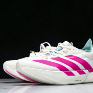 adidas KJ3873 ADIOS 4 M BREATHABLE LIGHTWEIGHT AND LOW TOP RUNNING SHOES PINK/WHITE/SKY BLUE