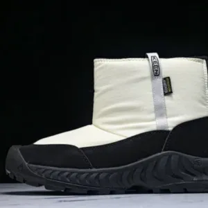 Keen 1028100 HOOD NXIS PULL ON WP OUTDOOR COMFORTABLE AND CASUAL SNOW BOOTS WHITE/BLACK - Keen Hood Nexus Pull-On, keen Snow Boots, Keen Waterproof HOOD NXIS, keen Waterproof Winter Boots, Waterproof Winter Boots