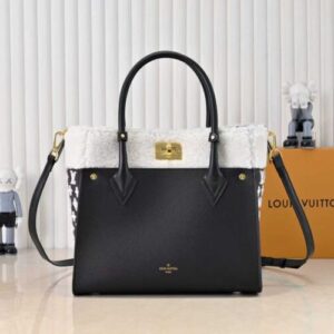 Louis Vuitton On My Side MM High End cowhide Leathers Tuffetage Tote Handbags