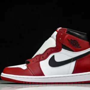 Nike 555088-101 AIR JORDAN 1 HIGH OG BLACK TOE REIMAGINED AJ1 RED/BLACK/WHITE
