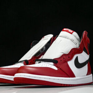 Nike 555088-101 AIR JORDAN 1 HIGH OG BLACK TOE REIMAGINED AJ1 RED/BLACK/WHITE