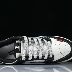 L&V Nike CX5050-Y19 DUNK LOW JOINTLY GRAFFITI PRINT HIGH END CUSTOM MADE CASUAL SNEAKERS BLACK/WHITE