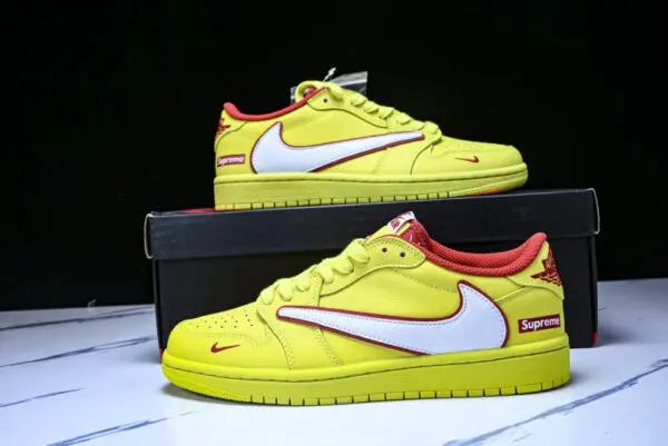 Nike DM7866 002 011 AIR JORDAN 1 LOW OG SP AJ1 LOW TOP CULTURAL supreme CASUAL SNEAKERS YELLOW/RED/WHITE - AIR JORDAN 1 LOW OG SP, AJ1 LOW TOP CULTURAL CASUAL, CASUAL SNEAKERS, men's nike, nike, nike 2025 sneakers, nike 2026 sneakers, nike boys shoes, nike boys sneakers, nike casual, nike casual sneakers, nike kids, nike kids shoes, nike kids sneakers, nike man sneakers, nike men's, nike shoes, nike sneakers, nike sneakers shoes, nike sports shoes, nike sports sneakers, nike students shoes, nike students sneakers