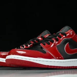 Nike HV4089-006 JORDAN 1 LOW SE PATENT CJ VARSITY RED BLACK BLACK/WHITE/VARSITY RED - AJ1 LOW TOP CULTURAL CASUAL, CASUAL SNEAKERS, CJ VARSITY, JORDAN 1 LOW SE, JORDAN 1 LOW SE PATENT, JORDAN HV4089-006, men's nike, nike, nike 2025 sneakers, nike 2026 sneakers, nike boys shoes, nike boys sneakers, nike casual, nike casual sneakers, Nike HV4089-006, nike kids, nike kids shoes, nike kids sneakers, nike man sneakers, nike men's, nike shoes, nike sneakers, nike sneakers shoes, nike sports shoes, nike sports sneakers, nike students shoes, nike students sneakers