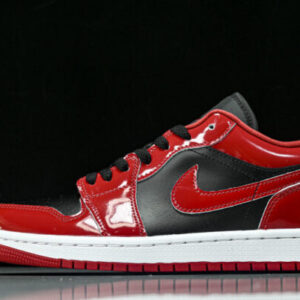 Nike HV4089-006 JORDAN 1 LOW SE PATENT CJ VARSITY RED BLACK BLACK/WHITE/VARSITY RED