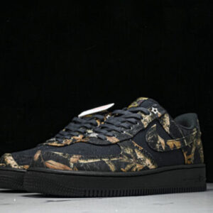 Nike IH1221-001 AIR FORCE 1 07 LOW CASUAL SNEAKERS KHAKI/BLACK