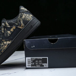 Nike IH1221-001 AIR FORCE 1 07 LOW CASUAL SNEAKERS KHAKI/BLACK