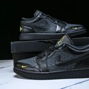 Nike IM6568-010 JORDAN 1 LOW BLACK ELEPHANT PRINT BLACK/ANTHRACITE/TOUR YELLOW - AIR JORDAN 1 LOW OG SP, AJ1 LOW TOP CULTURAL CASUAL, BLACK ELEPHANT PRINT, CASUAL SNEAKERS, ELEPHANT PRINT, JORDAN 1 LOW, men's nike, nike, nike 2025 sneakers, nike 2026 sneakers, nike boys shoes, nike boys sneakers, nike casual, nike casual sneakers, nike kids, nike kids shoes, nike kids sneakers, nike man sneakers, nike men's, nike shoes, nike sneakers, nike sneakers shoes, nike sports shoes, nike sports sneakers, nike students shoes, nike students sneakers